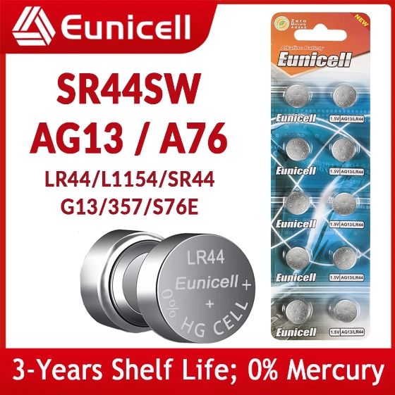 LR44 Watch Clock Toys Button Batteries 10pcs/pack