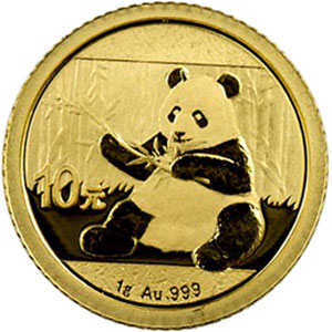 Antiques & Collectibles  >  Gold, Silver & Other Metals - Chinese Gold Panda Coin 1/20th