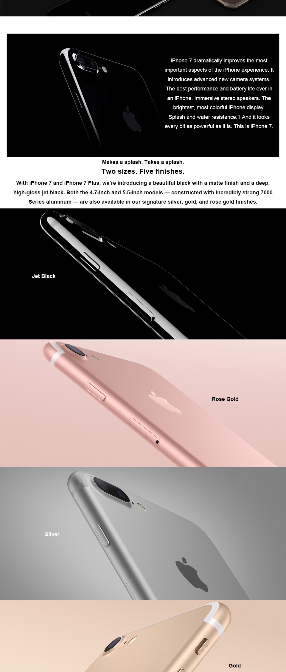 Original Apple iPhone 7/7 Plus 2GB RAM 32/128GB/256GB IOS 10 Cell Phones LTE 12.0MP Camera Apple Qua