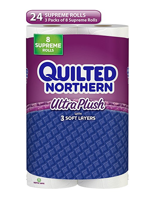 Quilted Northern Ultra Plush SepticSafe Toilet Paper, 24 Supreme 3Ply Toilet