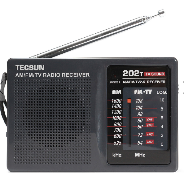 DC 3V6V Tecsun Mini Portable Radio R202t FM/AM 64