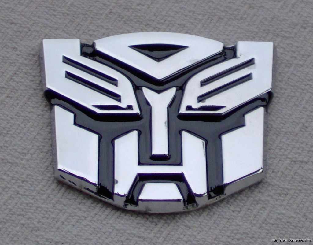 TRANSFORMERS 3D AUTOBOTS METAL STICKERS ( CAR DECALS