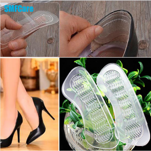 1Pair Rearfoot Invisible Silica Gel AntiSlip High Heel Shoes