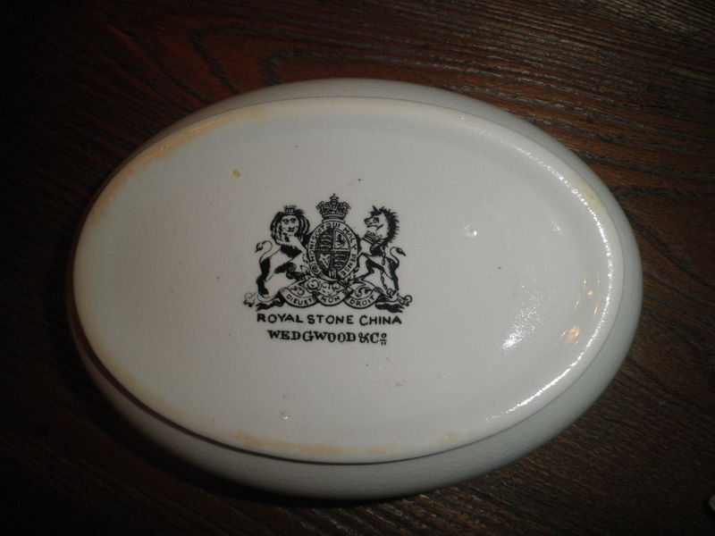 Royal Stone China Wedgwood Soap Dish with Insert