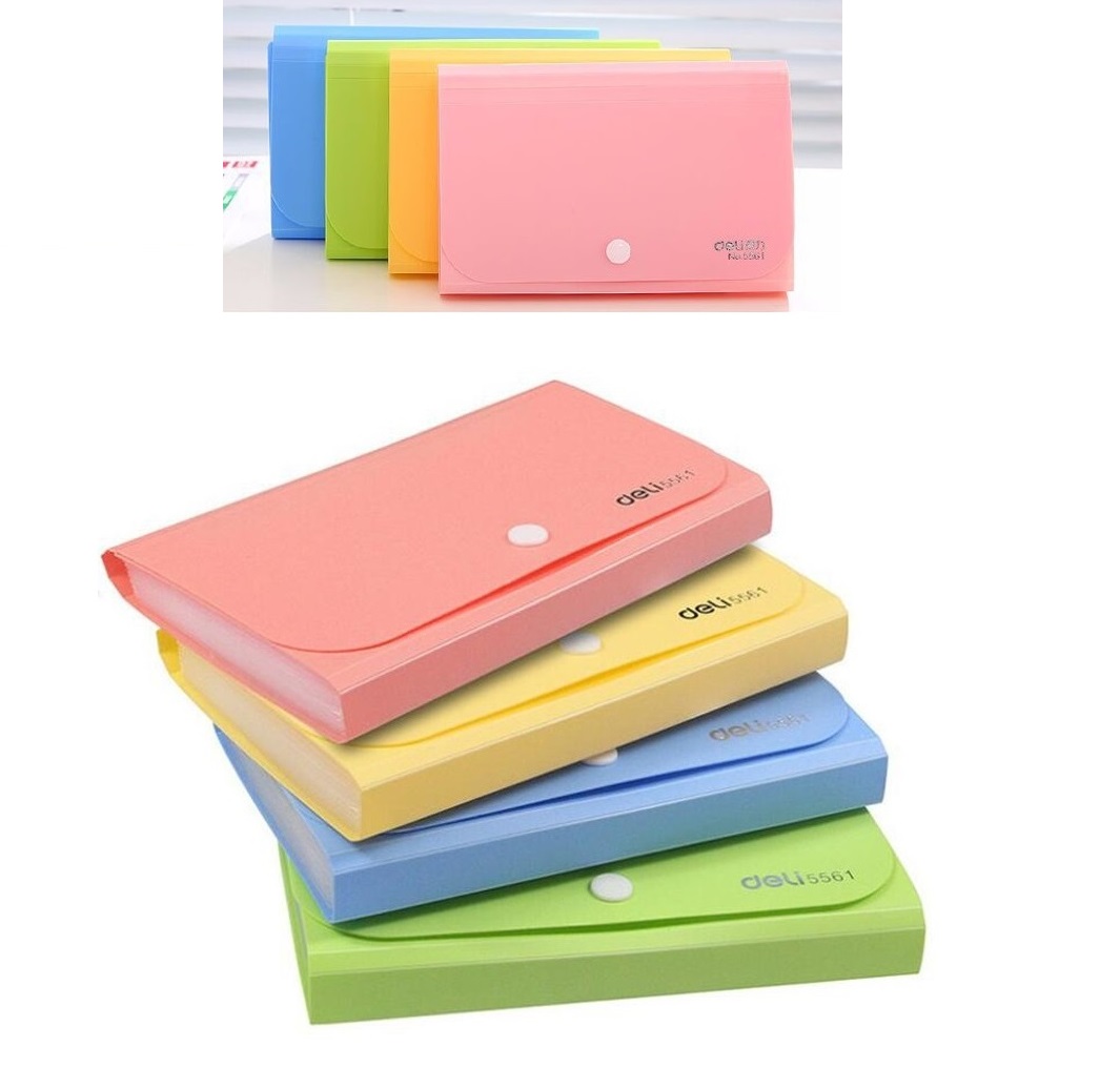 A6 File Folder Small Document Bags Expanding Wallet